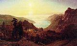 Albert Bierstadt Donner Lake from the Summit painting